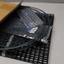 Hiboom 4 Set Garden Plant Protectors from Animals with Stakes, Metal Mesh and Detachable Covers Wire Plant Cage for Keeping Bunny Animals Out, Chicken Wire Cover Garden Protection (12x13)