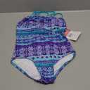 Kanu Surf Girls' Jasmine Beach Sport Halter One Piece Swimsuit (12, Mahina Purple)