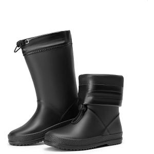 DREAM PAIRS Kids Rain Boots Boys Girls Lightweight Boots Waterproof Easy-on Outdoor Playing Rain Boot Unisex-Child 11