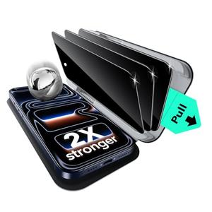 ESR 3 Pack for iPhone 17 Pro Max Privacy Screen Protector, Military Grade Shatterproof, 9H Hardness, Anti-spy Tempered Glass with UltraFit Tray