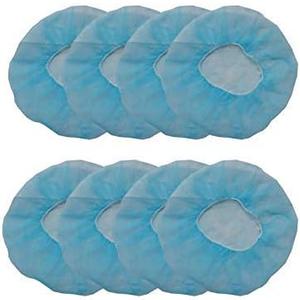 100 pcs (Blue) Disposable Bouffant Caps, Spun-Bounded Poly, Hair Head Cover Net, Non-Woven, Labs, Nurse, Tattoo, (21 INCH)