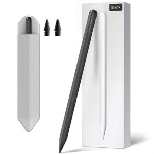 Stylus Pen for iPad 9th&10th Generation, 5 Mins Ultra Fast Charging Active Pencil Work for 2018-2023 iPad Air 3/4/5, iPad 6/7/8/9/10, Mini 5/6, Pro 11"/12.9", Black