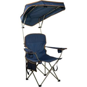 Quik Shade Max Shade High and Wide Folding Camp Tilt UV Sun Protection Canopy Chair (Blue)