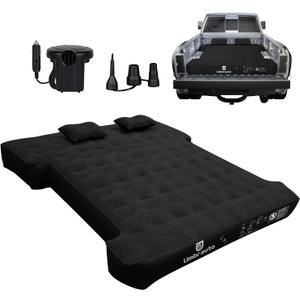 Umbrauto Air Mattress for 6-6.5ft Full Size Truck Bed, Inflatable Pickup Airbed with Pump, Tent Camping Sleeping Pad for Outdoor Travel (Black)