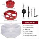 6-Inch & 4-Inch Hole Saw for Recessed Lights and Can Lights - Bi-Metal 4 & 6 Hole Saw with Dust Bowl for 95% Dust Colletcion - Drill Hole Cutter Kit for Wood, Ceiling, Plastic and Metal