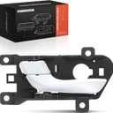A-Premium Front Left Driver Side Interior Door Handle Compatible with Hyundai Santa Fe 2013-2019, Santa Fe Sport 2013-2018, Santa Fe XL 2013-2019, Silver Handle and Knob, Replace# 826102W000SDH