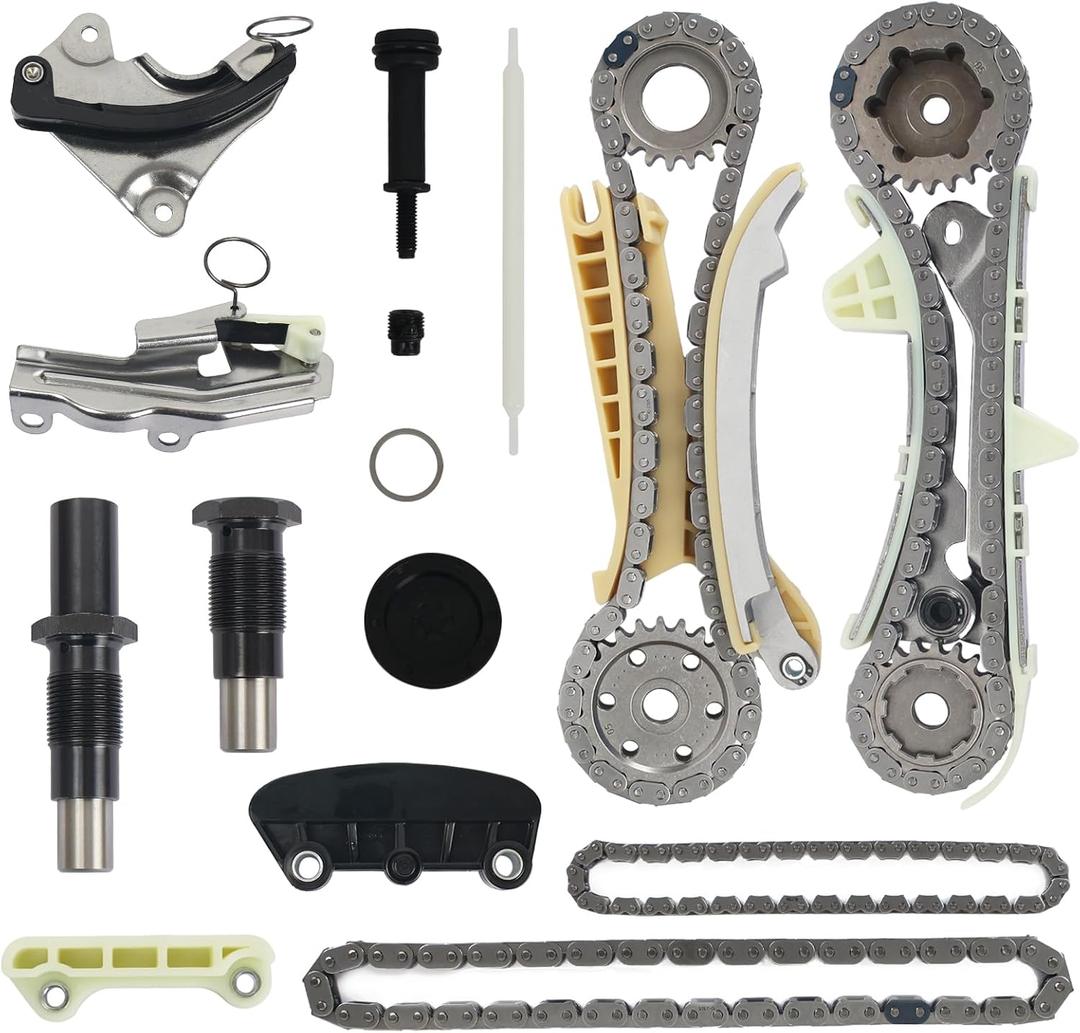 90398S Timing Chain Kit Fit for 97-10 Ford Explorer, 01-03 Explorer Sport, 01-10 Sport Trac, 05-10 Mustang, 01-11 Ranger, 01-09 Mazda B4000, 05-07 Land Rover LR3, 03-10 Mercury Mountaineer V6 4.0L