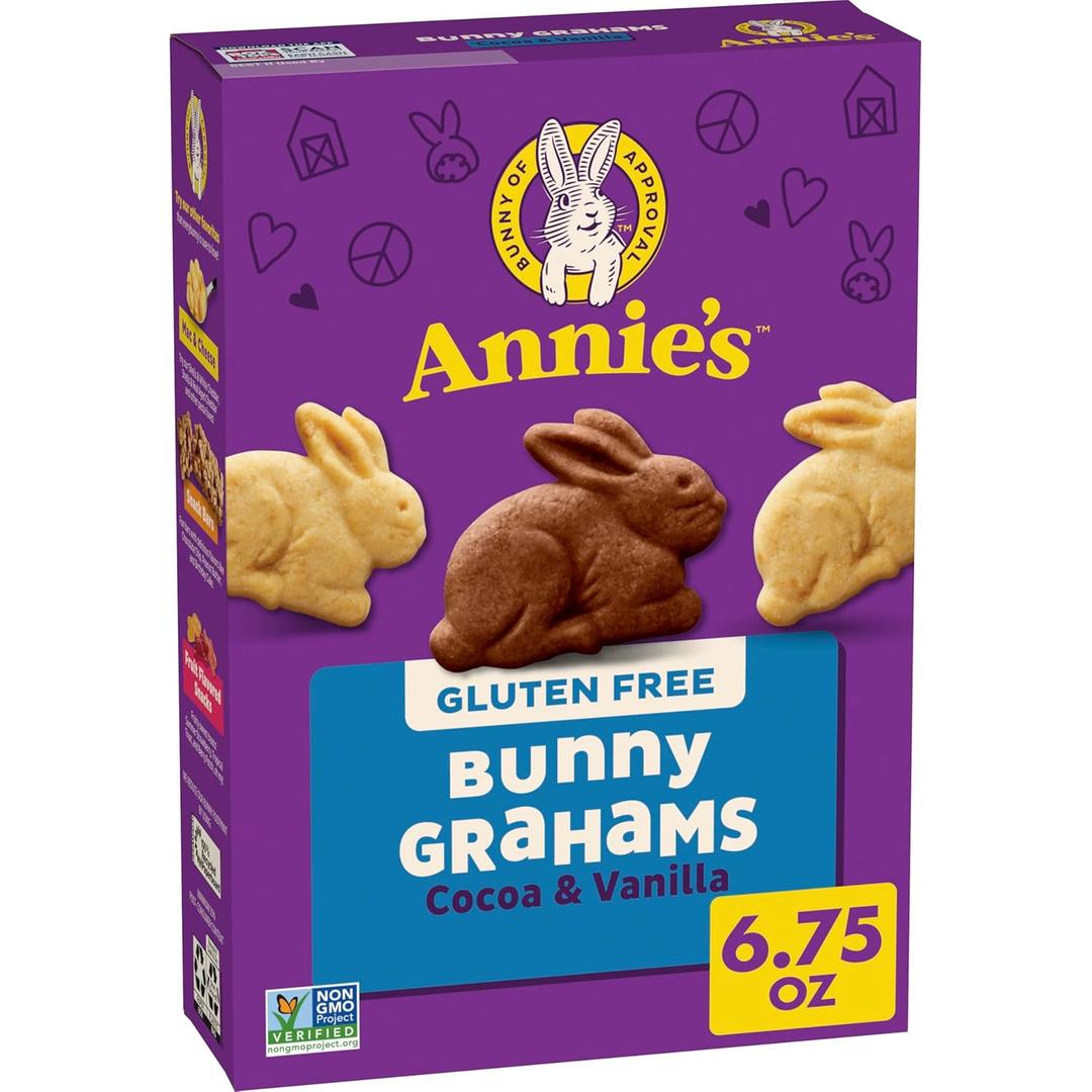 Annie's Gluten Free Cocoa and Vanilla Bunny Cookies, 6.75 oz (6.8 Ounce (Pack of 1))