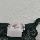 Kaei&Shi Floral Embroidered Mesh Sheer,Underwire Satin Bow,High Cut Thong,Belt Garter Lingerie
