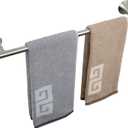 NearMoon Bath Towel Bar, Bath Accessories Thicken Stainless Steel Towel Rack, Elegant Round Base Wall Mounted Towel Holder for Bathroom (Brushed Nickel, 24 Inch)