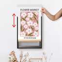 24x36 Poster Frames, Plexiglass, Black Aluminum Snap Frame, Front-loading Frame for Wall (Black, 1pcs)