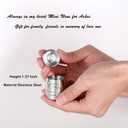 Small Urns for Human Ashes Stainless Steel Mini Cremation Keepsake Urns for Ashes 1.57 Inch-Always in My Heart