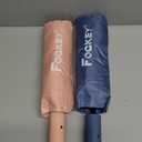 2-Pack Windproof, Waterproof, UV-Blocking Portable Travel Umbrella, Compact Sun & Rain Folding Umbrella, Double Rib Structure, Large Auto Open and Close Car Umbrella (PINK+BLUE)