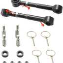 Lifts Front Sway Bar Links Quicker Disconnect System 2.5"-6" Compatible with 2007-2018 Jeep Wrangler JK JKU 2/4 doors Adjustable Front Sway Bar Quick Disconnect End Links