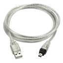 defomery USB 2.0 Male to Firewire IEEE 1394 4 Pin Male iLink Adapter Cord Cable for Sony DCR-TRV75E DV