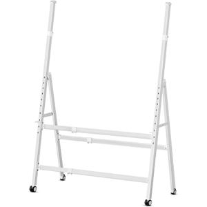 A-Frame Foldable Whiteboard Stand, Height and Width Adjustable, Mobile Stand with Wheels for All Heavy Duty Glass Blackboard, Chalkboard, Bulletin Board, Display Board, Drawing Board (White)