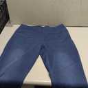 THE GYM PEOPLE Women's High Waisted Jeggings Pants Stretchy Tummy Control Skinny Jean Leggings with Pockets Dark Blue XL