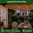300LED Christmas Lights Outdoor Indoor Use, 12 Lighting Modes 75ft Christmas Tree Lights with Timer, Dimmable Warm White LED StringLights Waterproof for Yard Tree Wedding Party Holiday Warm White