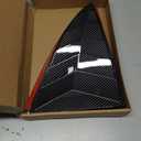 for Tesla Model 3 Rear Side Window Cover Louver Sport Style, for Tesla Model 3 2017-2025 Exterior Decoration Accessories (Model 3-Glossy Carbon Fiber Pattern)