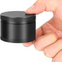 Portable Metal Pill Case, Single Waterproof Daily Pill Box for Travel, Pill Container, Aluminium Alloy Round Pill Box Organizer Pill Holder for Medicine Vitamin Fish Oils Big Size