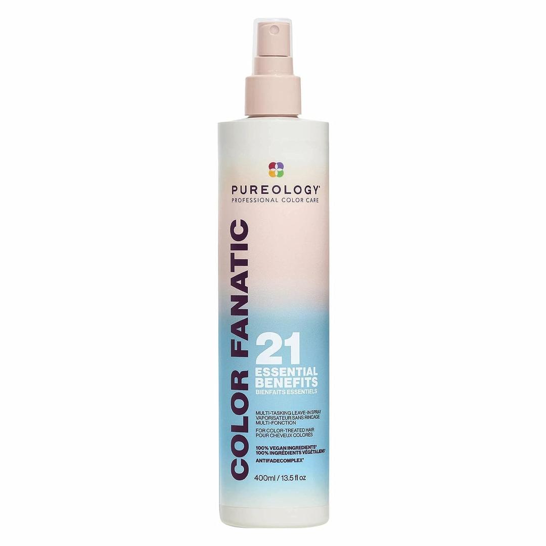 Pureology Color Fanatic Multi-Tasking Leave-In Spray, 21 Benefits for All Hair Types, Heat Protection, Detangling & Frizz Control, Infused with Coconut & Camellia Oils, Color Safe, Vegan