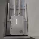 WiFi Extender Signal Booster,Up to 12880 Sq.ft and 105 Devices, WiFi Extender with 1200Mbps Dual-Band Speed, Wireless Internet Repeater, Long Range Amplifier with Ethernet Port, 1-Key Set up