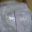 BUCLA 100PCS White Plastic Plates-10.25inch Disposable Dinner Plates-Premium Party&Wedding Plates