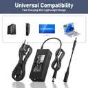 BURFLO 90W 65W AC Adapter Charger Compatible with HP Elitedesk 705 800 805 G1 G2 G3 G4 G5 G6 Mini PC Desktop; for HP ProDesk 260 600 400 405 G1 G2 G3 G4 G5 G6 Mini Power Supply