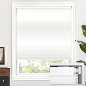 No Drill Cordless Cellular Shades, 42" W × 64" H, White
Light Filtering Honeycomb Shades Thermal Insulation Noise Reduction Glare Control Blinds for Windows