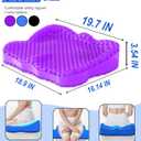 Thicken 19.7in Seat Cushion, Gel Seat Cushion for Long SittingOffice Chair, Wheelchair, Car Pad, Large Cooling Support Pad for Back Pain, Sciatica, Tailbone Pain Relief
