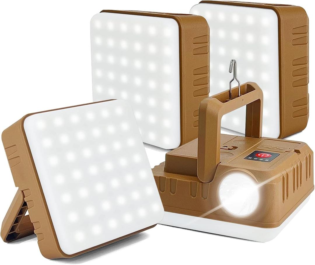 10 x 2 in 1 Camping Lantern Flashlights, DIBMS 4-Pack LED USB Rechargeable Hanging Power Bank Waterproof Light for Camping Hurricanes Emergency Power Outages Indoor Outdoor 10 x 2 in 1 Camping Lantern Flashlights, DIBMS 4-Pack LED USB Rechargeable Hanging Power Bank Waterproof Light for Camping Hurricanes Emergency Power Outages Indoor Outdoor