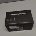 12-in-1 Air Quality Monitor Indoor, Portable Air Quality Monitor, for CO2, PM1.0, PM2.5, HCHO, TVOC and Others, Air Quality Tester for Home, Hotel, Office, Car, Battery Powered Air Monitor (White)