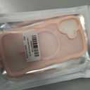 4 x Hualele Magnetic for iPhone 16 Case, Compatible with MagSafe, Military Grade Dropproof Translucent Matte Back Cute Curly Wave Edge Slim Phone Case for iPhone 16, Light Pink