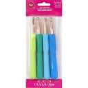 Boye 40-40045 Metal Ergonomic Crochet Hook Set for Medium and Bulky Weight Yarn, Sizes J/K/L/N, Multicolor, 4pcs