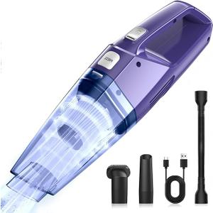 Handheld Vacuum Cordless – Car Vac Portable with 8KPA & Multi Accessories & Low Noise, Lightweight Hand Held Vacuum Cordless Rechargeable for Car/Home/Dust/Pet Hair, Mine Portable Vacuum