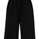 BTFBM Summer Outfits For Women 2026 Ribbed Sleeveless Tank Tops Wide Leg Pants 2 Piece Sets Lounge Set Clothing (Medium, Lake Blue Black)