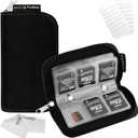 Eco-Fused Memory Card Case - Fits up to 22x SD, SDHC, Micro SD, Mini SD and 4X CF - Holder with 22 Slots