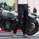 Motorcycle Pants CE Armored Motorbike Jeans Motocross Dirt Bike Riding Gear,Black, M=34W/30L