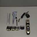 Dog Grooming Kit Clippers, Low Noise, Electric Quiet, Rechargeable, Cordless, Pet Hair Thick Coats Clippers Trimmers Set, Suitable for Dogs, Cats, and Other Pets (Gold)