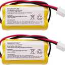 3.6V 900mAh Ni-CD Exit Sign Emergency Light Battery for Unitech LEDR-1 6200RP, Dantona CUSTOM-318 OSA230,Lowes 253799,Exitronix 10010037 (2 Pack x 3.6v 900mah Emergency/exit Light Battery)