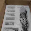 Saint Mossi 6 Light Crystal Chandelier Light Fixture Modern Chandelier Crystal Lighting, Crystal Pendant Raindrop Chandelier for Dining Room,Bedroom,Living Room,H23 x D24, 6-Light (Dark Brown)