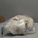 H.VERSAILTEX Bath Rugs for Bathroom Non Slip Bath Mats Extra Thick Chenille Striped Bath Rug Runners 47" x 17" Absorbent Fluffy Soft Shaggy Mats Dry Fast Plush Area Carpet for Bath Room - Ivory