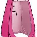 Your Choice Pop Up Privacy Shower Tent - Portable Changing Tent for Camping, Beach & Hiking - 6.2FT Lightweight with Carry Bag, Quick Setup & Full Coverage (Rose Red)