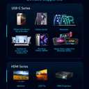 Futurizta Tech USB-C Female to HDMI Male Adapter 4K 60Hz, USB-C to HDMI Converter, Thunderbolt 3/4 Compatible, 4K Ultra HD Display Adapter Compatible with MacBook, iPad Pro, Samsung Galaxy, and More
