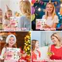 PIGETALE Fabric Flower Bouquets Toys for Girls 3 4 5 6 7 8 9 10 Years Old, DIY Arts & Crafts Kit for Kids Ages 4-8, Educational Preschool Learning Gardening Toys for Toddlers Christmas Birthday Gifts