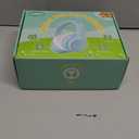 LOBKIN Bluetooth 5.4 Kids Headphones with Case - RGB LED Light Up Cat Ears Foldable Adjustable Over Ear Headphone Support Wireless or 3.5mm Wired Mode for Toddler & Girls & Boys Teens