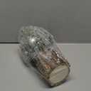 Small Table Top Christmas Tree with Lights, Mini Christmas Tree Decorations with Merry Christmas Pine Cones Berries Balls Ornaments for Home Party Office Centerpiece Indoor Decorations 12Inch, Silver