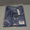 Rooscier Women's Button Down High Waisted A Line Jean Mini Denim Skirt with Pockets (XS)