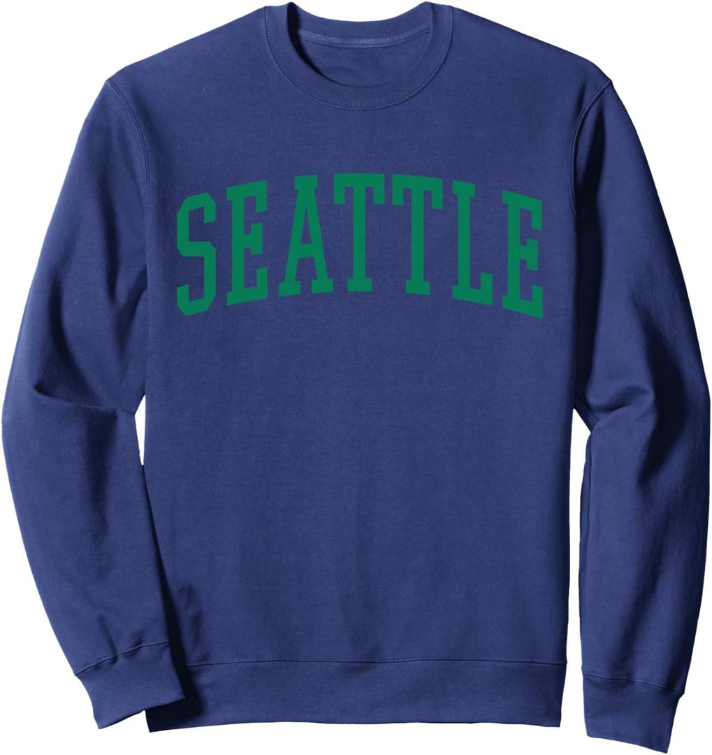 Seattle Classic Vintage Green Sweatshirt, Size 2XL