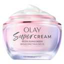 Olay Super Cream with Sunscreen SPF 30, Lightweight Face Moisturizer with Sun Protection, 5-in-1 Skin Care Benefits - Hydrating, Brightening, Firming - Niacinamide, Vitamin C, Collagen Peptide, 1.7 oz, BB: 03/2027